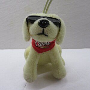 Raising Canes Chicken Fingers Hangable Stuffed Plush Dog Ornament Backpack Charm